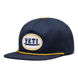 YETI Big Wave Flat Brim Rope Hat Navy One Size Fits Most