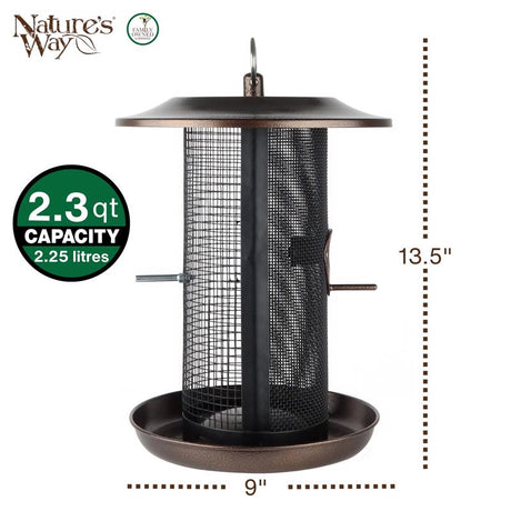Nature's Way 2.3 qt Metal Mesh Hanging Bird Feeder