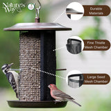 Nature's Way 2.3 qt Metal Mesh Hanging Bird Feeder