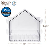 Nature's Way 2 cups Plastic Window Bird Feeder