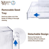 Nature's Way 2 cups Plastic Window Bird Feeder