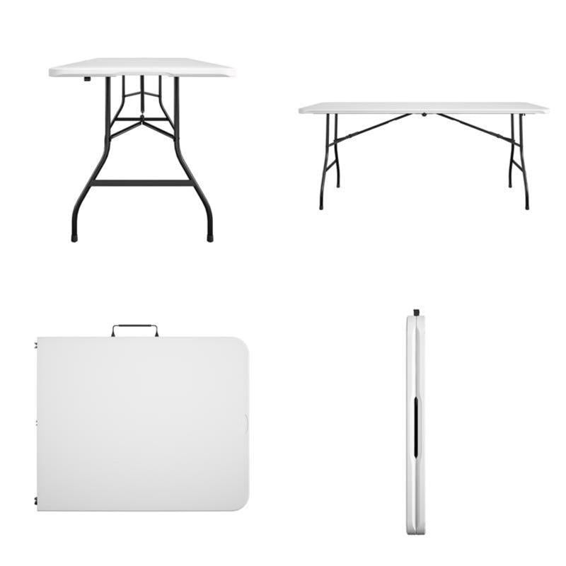 Living Accents 30.25 in. W X 72 in. L Rectangular Fold-in-Half Table