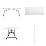 Living Accents 30 in. W X 72 in. L Rectangular Folding Buffet Table