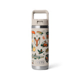 YETI Rambler 18 oz Cape Summer Camp BPA Free Bottle with Straw Cap