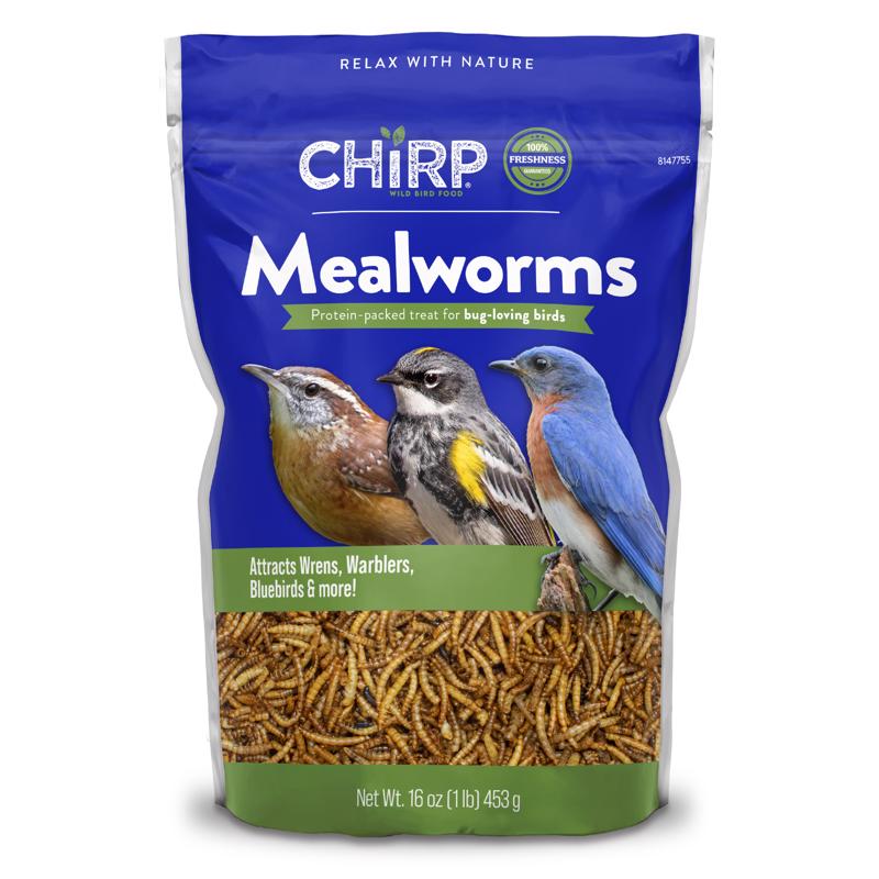 Chirp Mealworms Wild Bird Food 16 oz