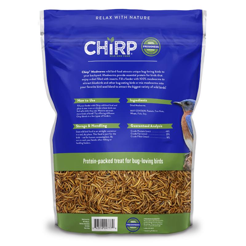 Chirp Mealworms Wild Bird Food 32 oz