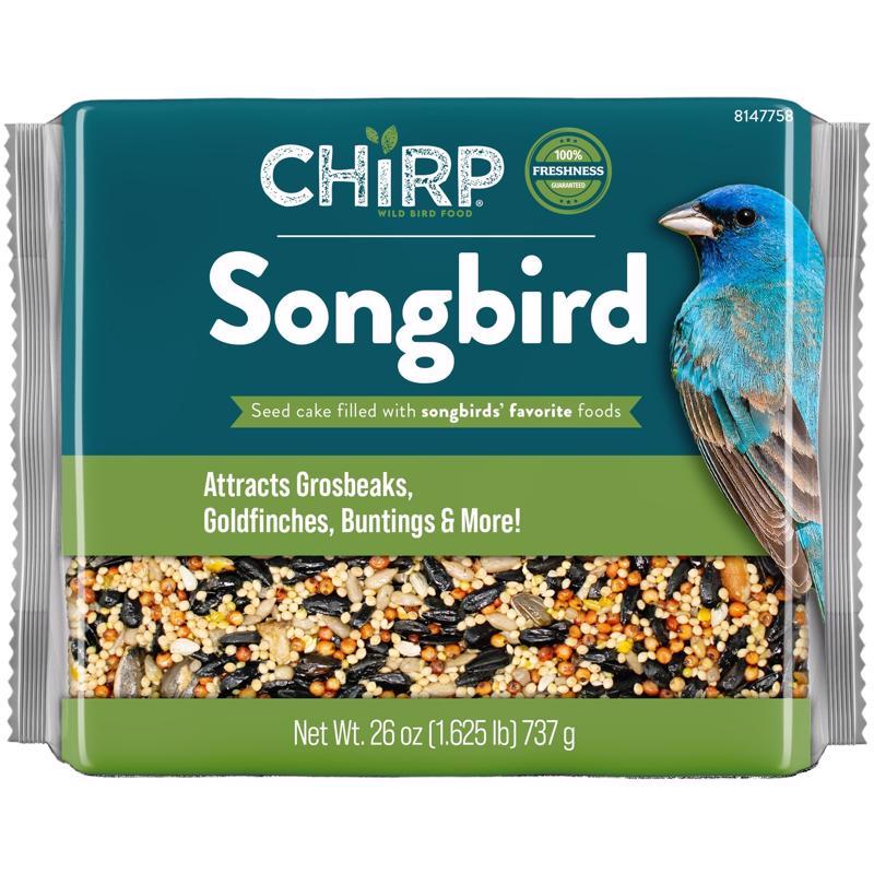 Chirp Songbird Wild Bird Seed Cake 26 oz