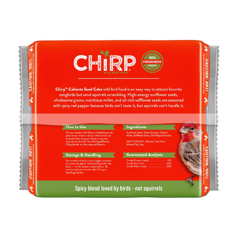 Chirp Caliente Wild Bird Seed Cake 22 oz