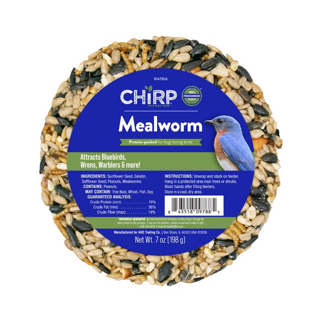 Chirp Mealworms Wild Bird Food 7 oz