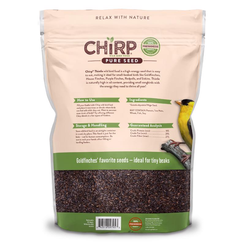 Chirp Pure Seed Thistle Seed Wild Bird Food 8 lb