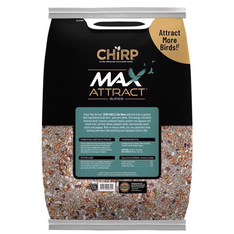 Chirp Max Attract No Mess Wild Bird Food 15 lb