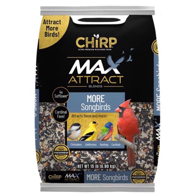 Chirp Max Attract Songbird Wild Bird Food 15 lb