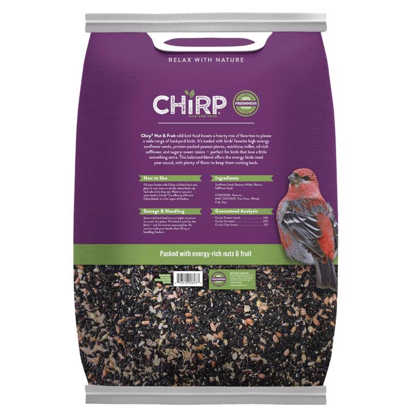 Chirp Nut and Fruit Wild Bird Food 15 lb