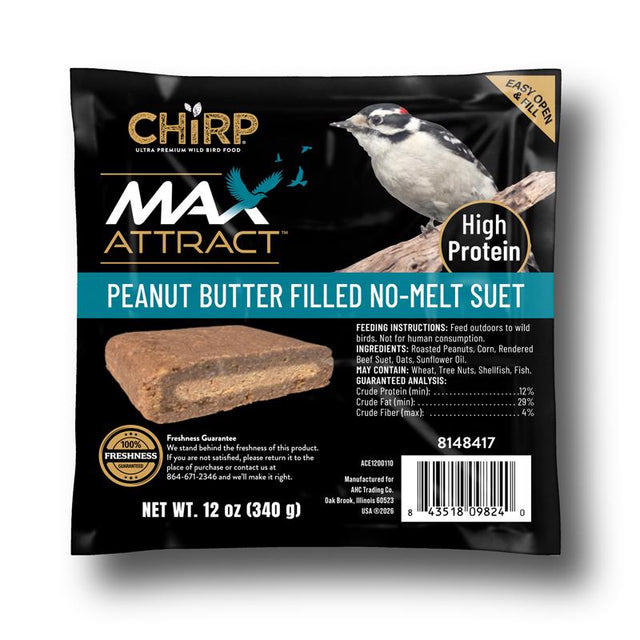 Chirp Max Attract Peanut Butter Suet 12 oz