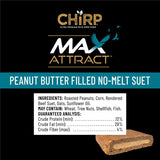 Chirp Max Attract Peanut Butter Suet 12 oz