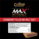Chirp Max Attract Cranberry Suet 12 oz