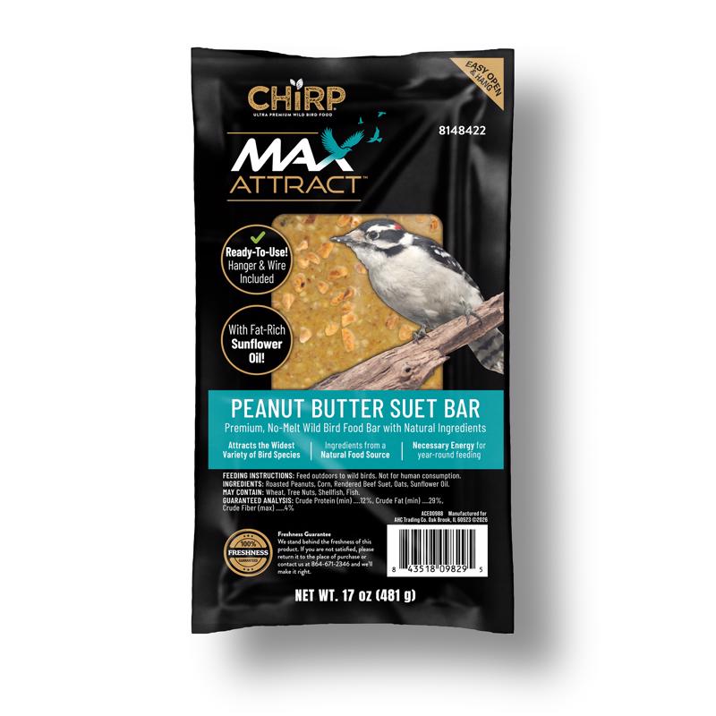 Chirp Max Attract Peanut Butter Suet 17 oz