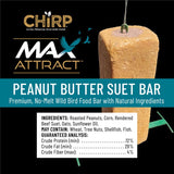 Chirp Max Attract Peanut Butter Suet 17 oz