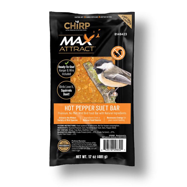 Chirp Max Attract Hot Pepper Suet 17 oz