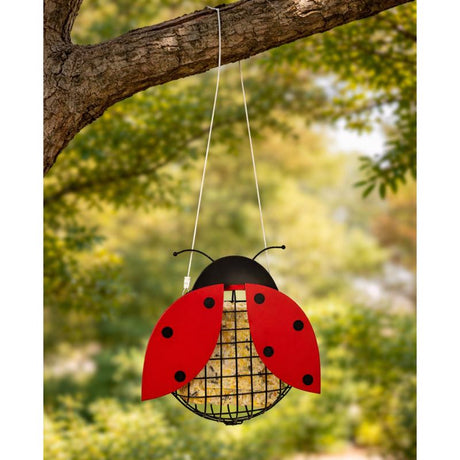 North States Metal Ladybug Bird Feeder