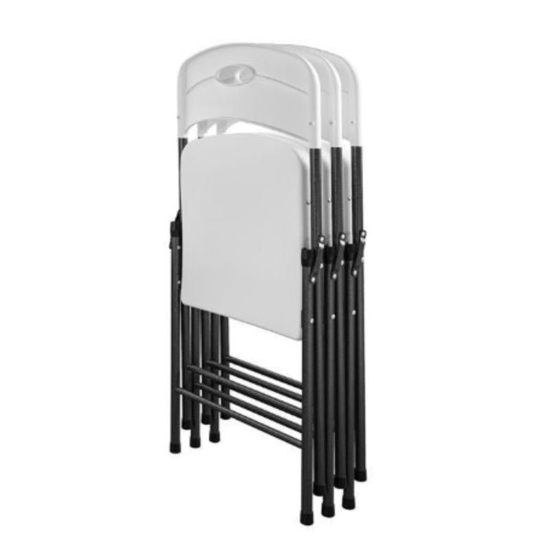 Living Accents White Folding Chair