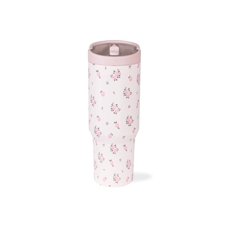 Hydrojug 40 oz Wildrose BPA Free Sports Water Bottle w/Straw