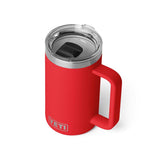 YETI Rambler 24 oz Rescue Red BPA Free Ceramic Lined Mug with MagSlider Lid