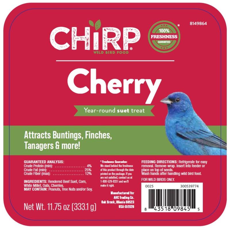 Chirp Cherry Suet Cherry Suet 11.75 oz