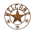 Creative Decor Rust Metal 24 in. H Welcome Star Wall Hanging Decor
