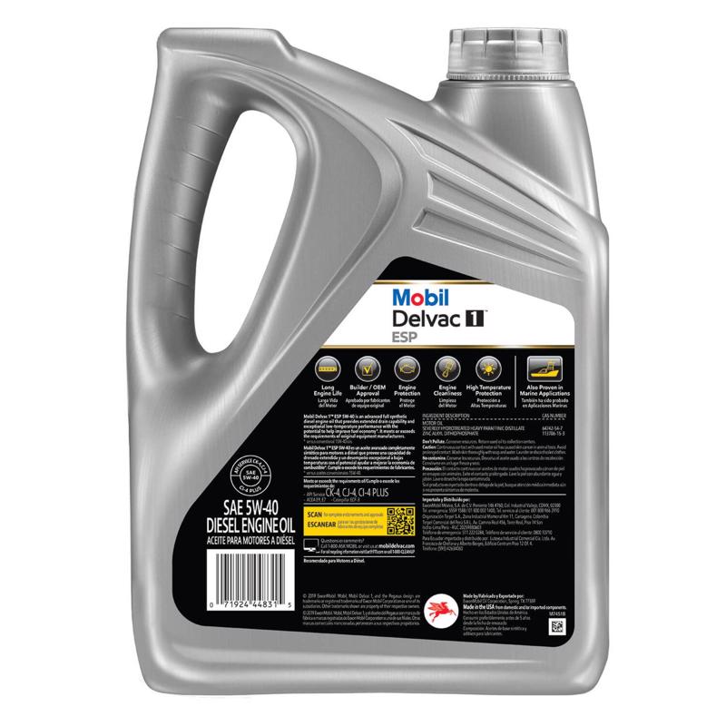 Mobil Delvac 5W-40 Diesel Synthetic Engine Oil 1 gal 1 pk