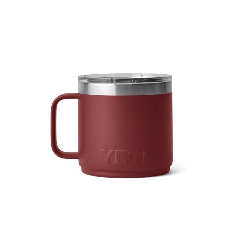 YETI Rambler 14 oz Stag Red BPA Free Ceramic Lined Stackable Mug with MagSlider Lid