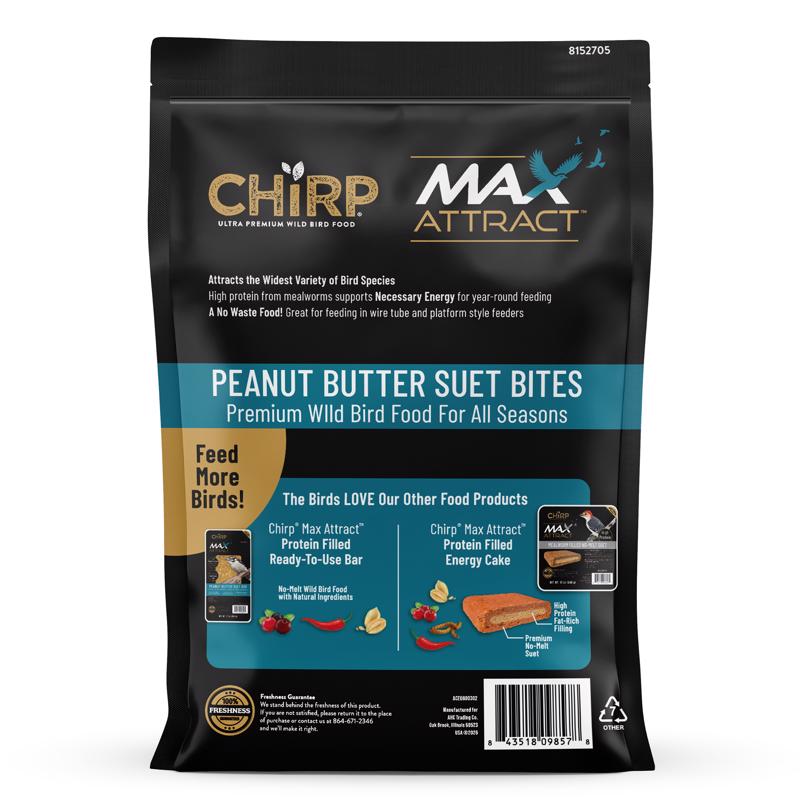 Chirp Max Attract Peanut Butter Suet 3 lb