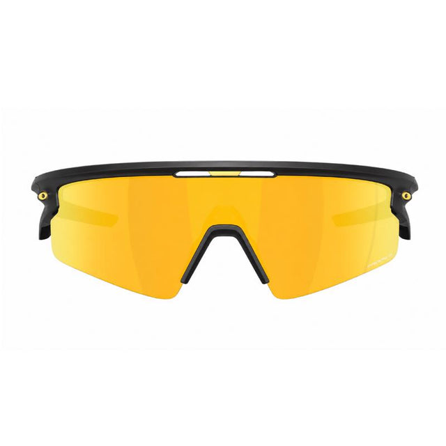 Oakley Sphaera Strike Sunglasses Unisex Matte Carbon Frame Prizm 24K Lens Polarized
