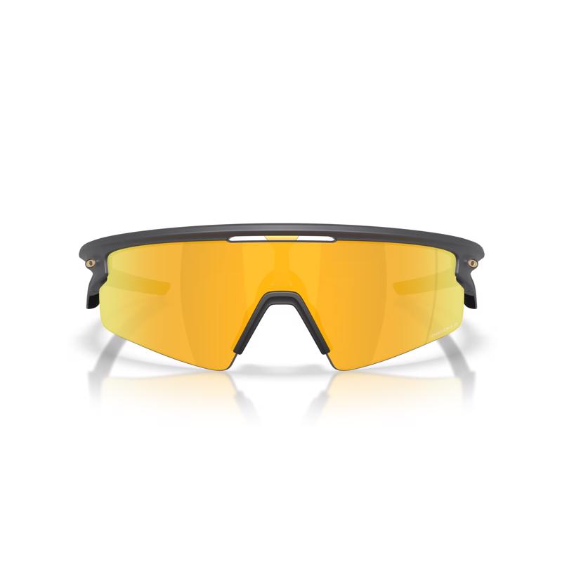 Oakley Sphaera Strike Sunglasses Unisex Matte Carbon Frame Prizm 24K Lens Polarized