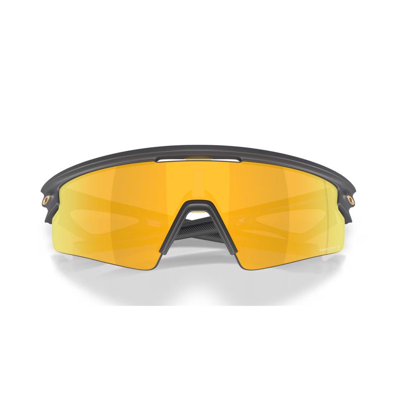 Oakley Sphaera Strike Sunglasses Unisex Matte Carbon Frame Prizm 24K Lens Polarized