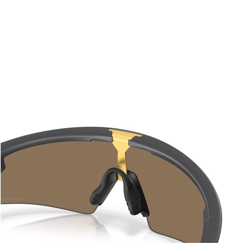 Oakley Sphaera Strike Sunglasses Unisex Matte Carbon Frame Prizm 24K Lens Polarized