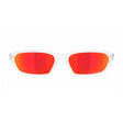 Oakley Terraforma Sunglasses Matte Clear Frame Prizm Ruby Lens