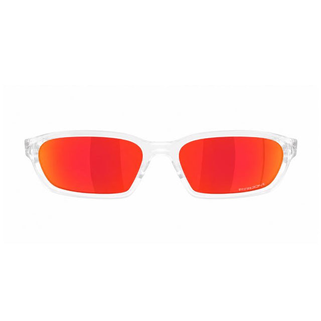 Oakley Terraforma Sunglasses Matte Clear Frame Prizm Ruby Lens