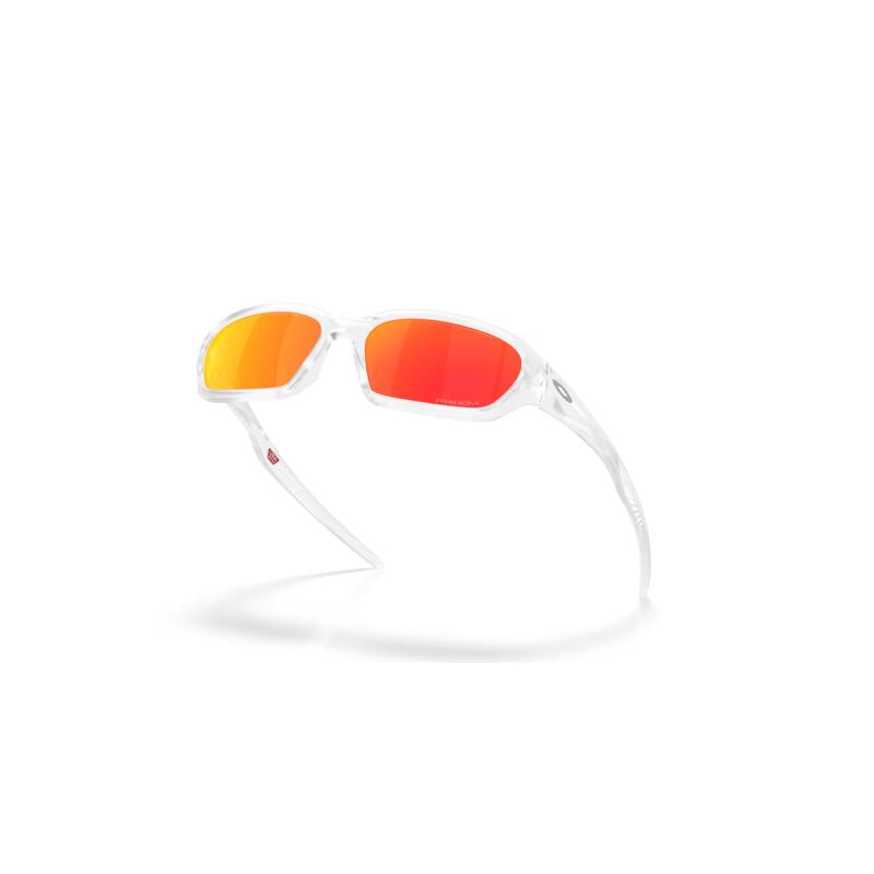 Oakley Terraforma Sunglasses Matte Clear Frame Prizm Ruby Lens