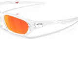 Oakley Terraforma Sunglasses Matte Clear Frame Prizm Ruby Lens