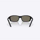 Costa Brine II Sunglasses Men's Matte Black Frame Blue Mirror Lens Polarized