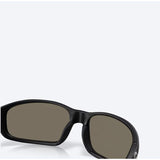 Costa Brine II Sunglasses Men's Matte Black Frame Blue Mirror Lens Polarized