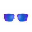 Native Tavern Sunglasses Cloudveil White Frame Blue Reflex Lens Polarized