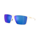 Native Tavern Sunglasses Cloudveil White Frame Blue Reflex Lens Polarized