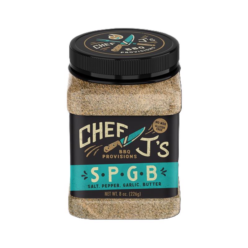 Chef J Salt/Pepper/Garlic/Butter BBQ Rub 8 oz