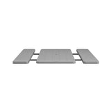 Cosco Plastic White 72 in. Rectangle Foldable Picnic Table