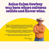 Asian Cajun Cowboy Creole Dim Sum Tangy Honey Citrus Sauce 10 oz