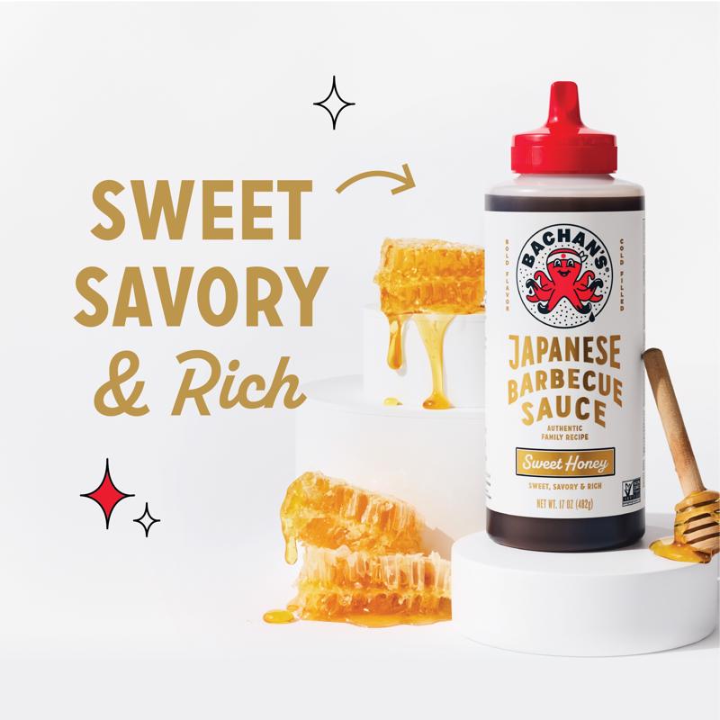 Bachan's Sweet Honey BBQ Sauce 17 oz
