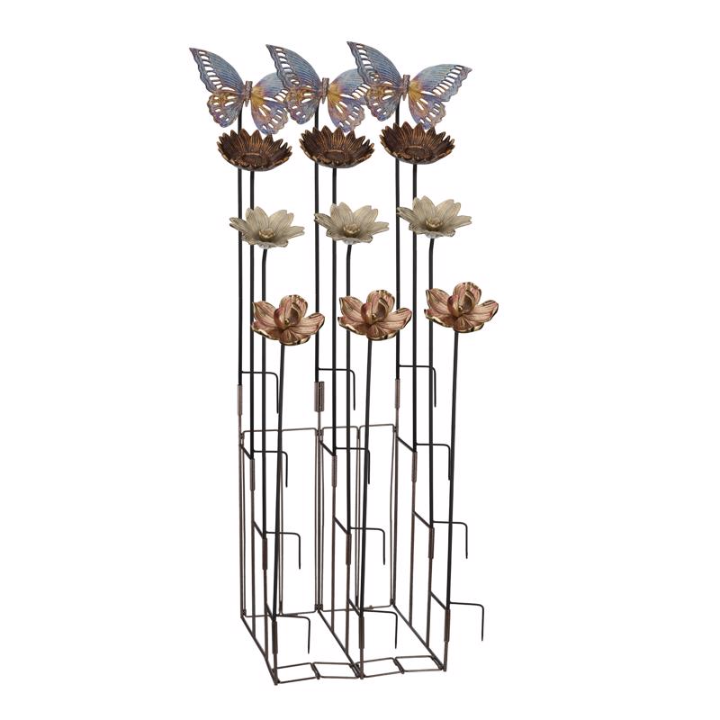 Regal Art & Gift Bronze Metal 36 in. H X 7 in. W Outdoor Garden Stake