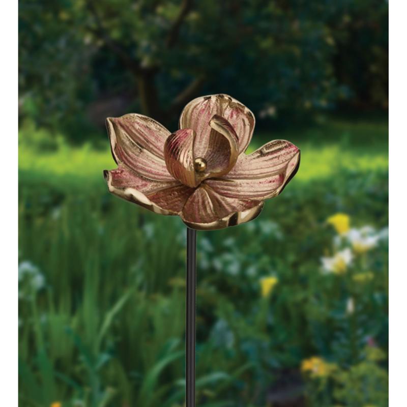 Regal Art & Gift Bronze Metal 36 in. H X 7 in. W Outdoor Garden Stake
